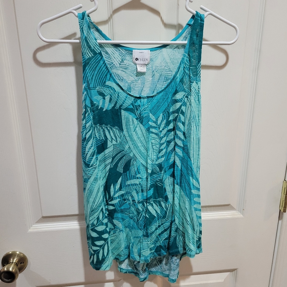 Women's Tropical Print Tank Top